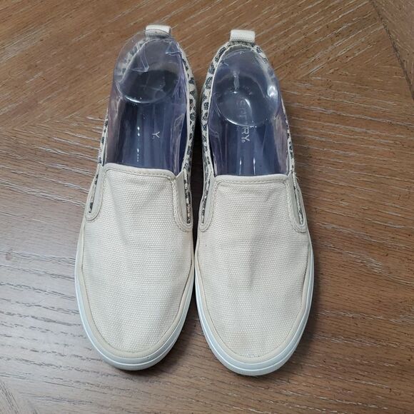 Sperry’s Top Siders Cheetah Print Canvas Womans Loafers, Size 8.5 - Picture 4 of 10